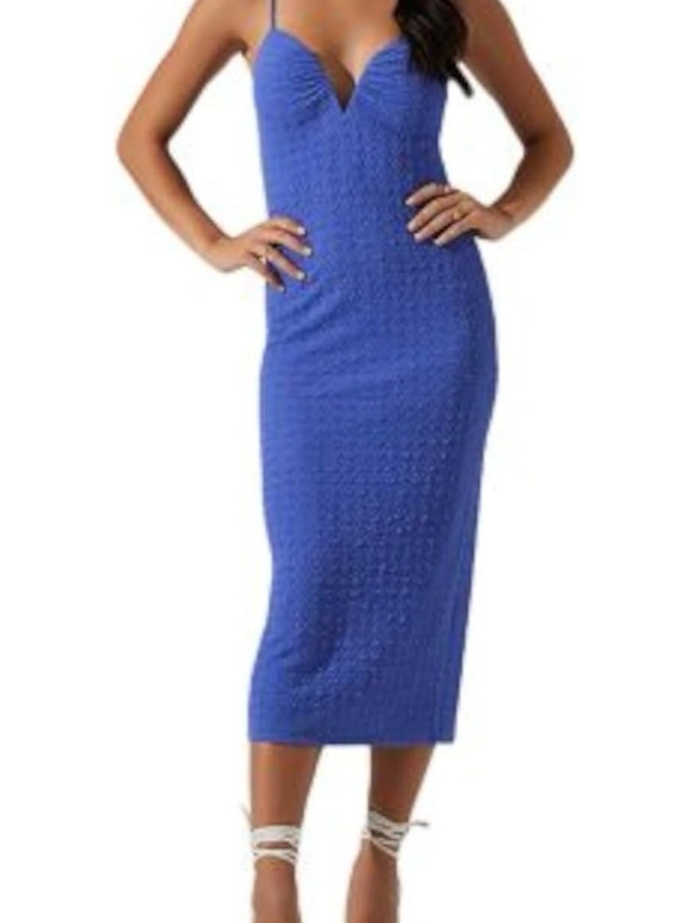Astr The Label beautiful bold violet Spaghetti-Strap Midi Dress